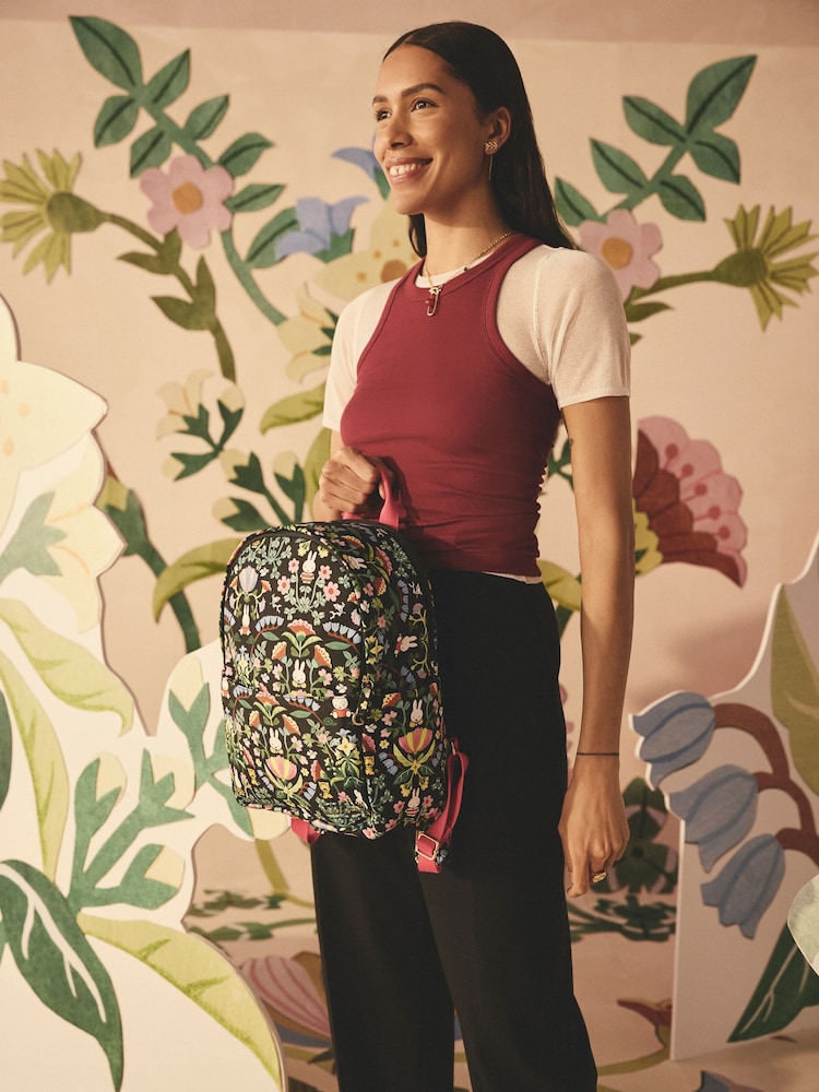 Cath Kidston Black Create Miffy Compact Backpack - Image 1 of 4