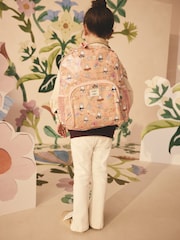 Cath Kidston Coral Pink Miffy Kids Large Canvas Backpack - Image 1 of 6