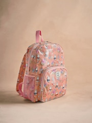 Cath Kidston Coral Pink Miffy Kids Large Canvas Backpack - Image 4 of 6