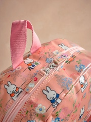 Cath Kidston Coral Pink Miffy Kids Large Canvas Backpack - Image 6 of 6