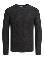Schwarz - JACK & JONES Gerippter Strickpullover mit Rundhalsausschnitt - Bild 7 von 8
