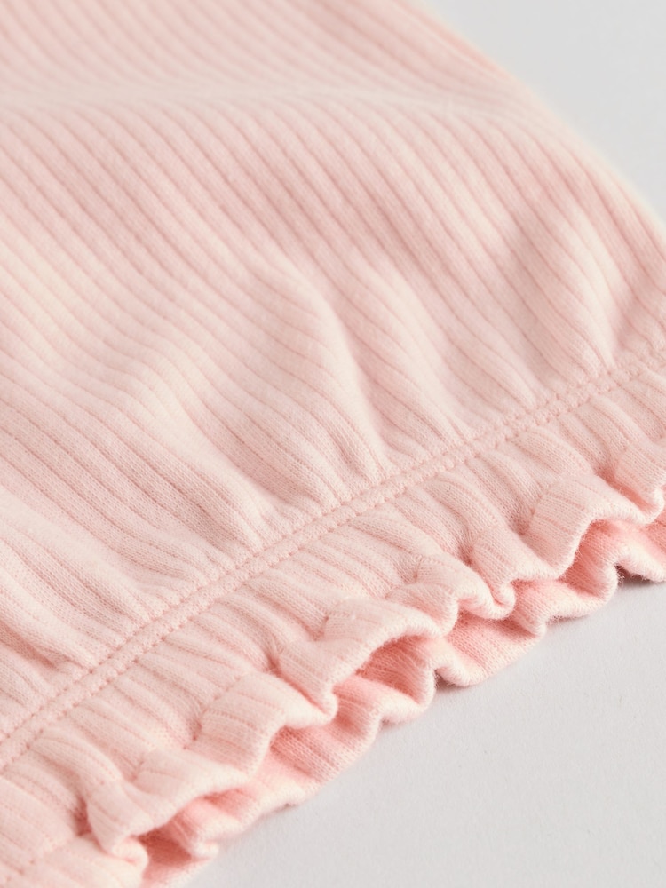 Rose/crème/vert - Lot de 3 shorts en jersey 100% coton bébé - Image 10 of 11