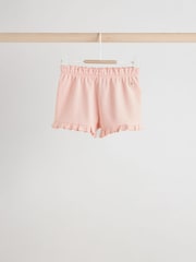 Pink/ Cream/ Green Baby Jersey 100% Cotton Shorts 3 Pack - Image 3 of 11