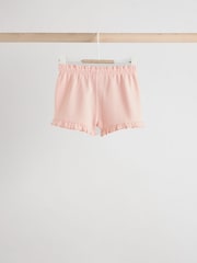 Pink/ Cream/ Green Baby Jersey 100% Cotton Shorts 3 Pack - Image 5 of 11