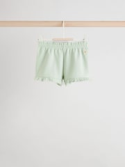 Pink/ Cream/ Green Baby Jersey 100% Cotton Shorts 3 Pack - Image 6 of 11