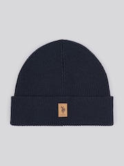 U.S. Polo Assn. Blue Signature Knit Winter Beanie - Image 1 of 3