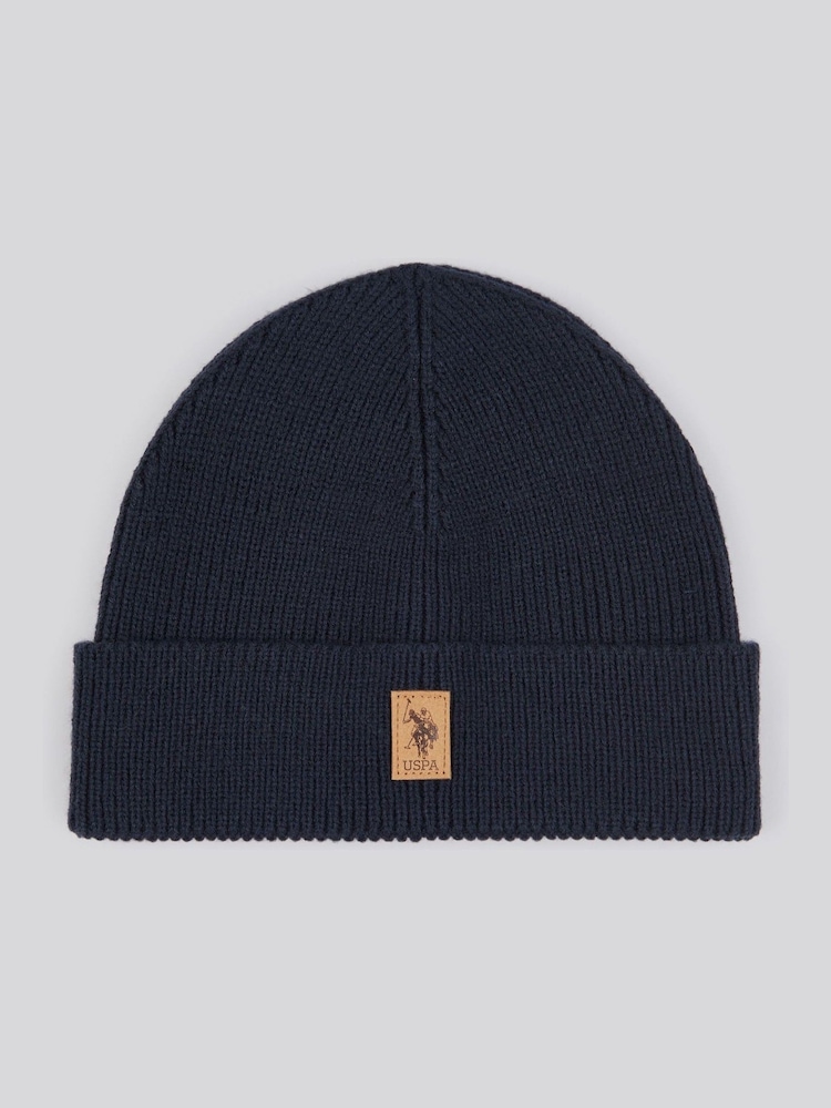 U.S. Polo Assn. Blue Signature Knit Winter Beanie - Image 1 of 3