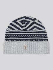 U.S. Polo Assn. Fairisle Pattern Winter Knit Beanie - Imagen 1 de 3
