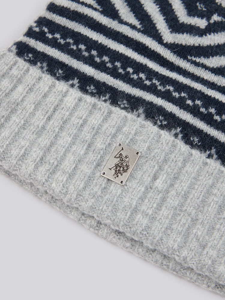 U.S. Polo Assn. Fairisle Pattern Winter Knit Beanie - Imagen 3 de 3