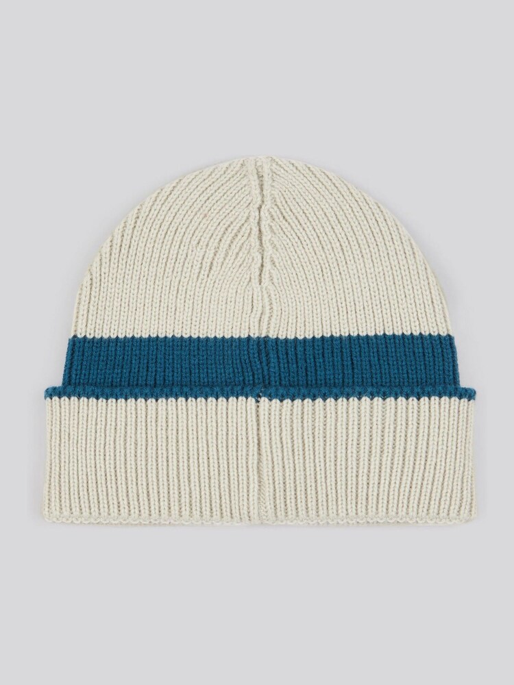 Crema - U.S. Polo Assn. Winter Logo Patch Knit Beanie - Imagen 2 de 3