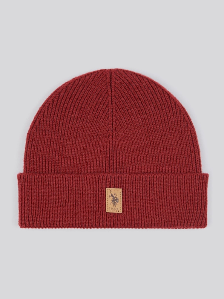 U.S. Polo Assn. Red Signature Knit Winter Beanie - Image 1 of 3
