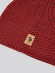 U.S. Polo Assn. Red Signature Knit Winter Beanie - Image 3 of 3