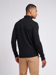 U.S. Polo Assn. Black U.S. Polo Assn. Mens Cotton Knit Roll Neck Jumper - Image 2 of 7