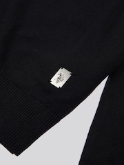 U.S. Polo Assn. Black U.S. Polo Assn. Mens Cotton Knit Roll Neck Jumper - Image 6 of 7