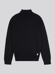U.S. Polo Assn. Black U.S. Polo Assn. Mens Cotton Knit Roll Neck Jumper - Image 7 of 7