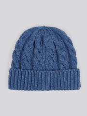 U.S. Polo Assn. Blue Cable Knit Winter Beanie - Image 2 of 3