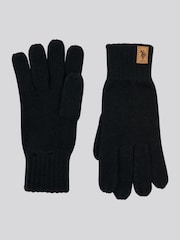Negro - U.S. Polo Assn. Winter Classic Knit Gloves - Imagen 2 de 3