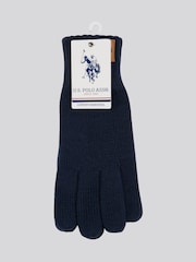 Azul - U.S. Polo Assn. Winter Classic Knit Gloves - Imagen 1 de 3