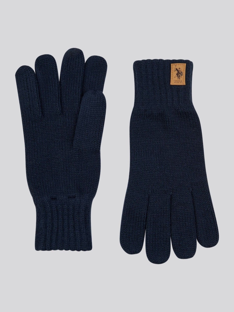Azul - U.S. Polo Assn. Winter Classic Knit Gloves - Imagen 2 de 3