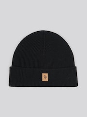 U.S. Polo Assn. Black Signature Knit Winter Beanie - Image 1 of 3
