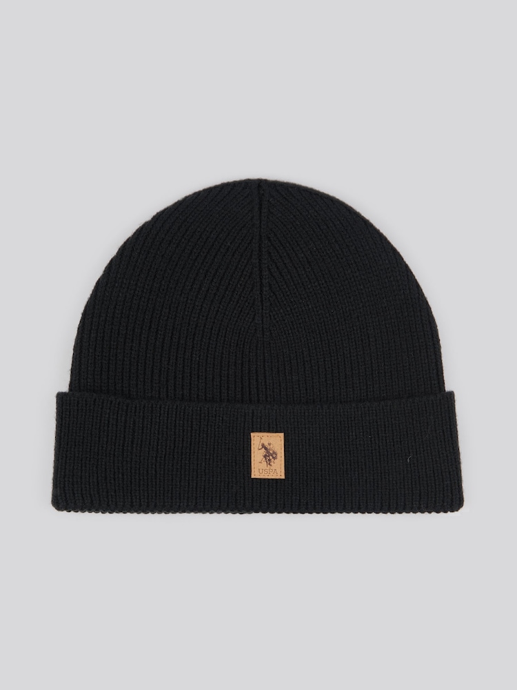 U.S. Polo Assn. Black Signature Knit Winter Beanie - Image 1 of 3