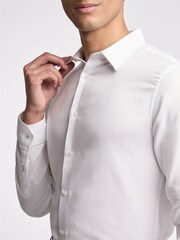 Ted Baker Tailoring 100% Хлопок Jorvic Текстура Белая рубашка - Image 3 of 3