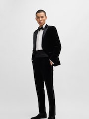 BOSS White Easy-Iron Slim-Fit Shirt In Stretch Cotton - Image 4 of 6