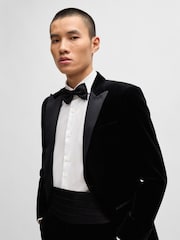 BOSS White Easy-Iron Slim-Fit Shirt In Stretch Cotton - Image 5 of 6