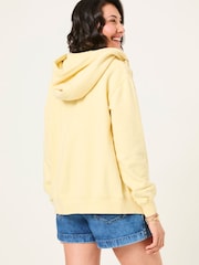 FatFace Amy Light Yellow Zip Through Hoodie - Image 2 of 6