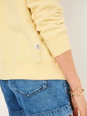 FatFace Amy Light Yellow Zip Through Hoodie - Image 4 of 6