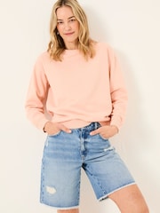 FatFace Georgia Coral Pink Crew Sweatshirt - Image 1 of 10