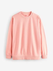 FatFace Georgia Coral Pink Crew Sweatshirt - Image 10 of 10