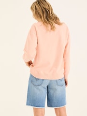 FatFace Georgia Coral Pink Crew Sweatshirt - Image 2 of 10