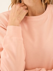 FatFace Georgia Coral Pink Crew Sweatshirt - Image 4 of 10