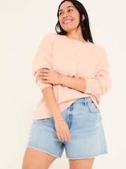 FatFace Georgia Coral Pink Crew Sweatshirt - Image 5 of 10