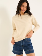FatFace Lottie Natural Sun Graphic Crew Sweatshirt - Image 1 of 5