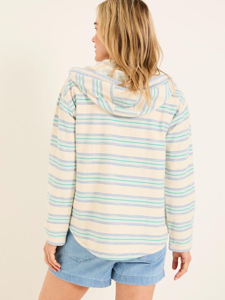 FatFace Ally Natural Homespun Zip Through Hoodie - Image 2 of 7