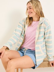 FatFace Ally Natural Homespun Zip Through Hoodie - Image 3 of 7