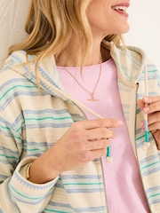 FatFace Ally Natural Homespun Zip Through Hoodie - Image 4 of 7