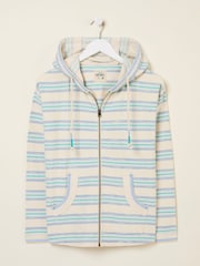 FatFace Ally Natural Homespun Zip Through Hoodie - Image 6 of 7