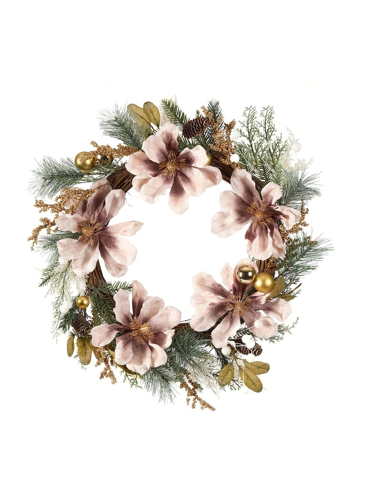 Dibor Pink Magnolia Blush Wreath - Image 5 of 5