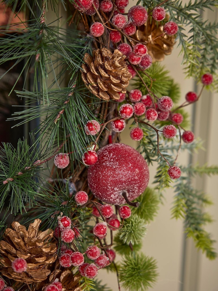 Dibor Red Candied Apple Wreath - Image 2 of 4