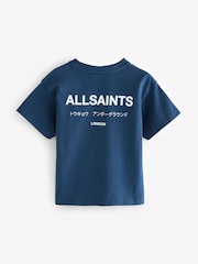 smALLSAINTS Navy Oversized Younger Boys Underground Crew T-Shirt - Image 5 of 8