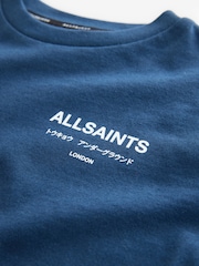 smALLSAINTS Navy Oversized Younger Boys Underground Crew T-Shirt - Image 6 of 8