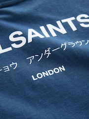 smALLSAINTS Navy Oversized Younger Boys Underground Crew T-Shirt - Image 8 of 8