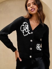Lipsy Pleteno Cornelli Cvet Podrobnosti Cosy pletena jopa - Slika 1 iz 4