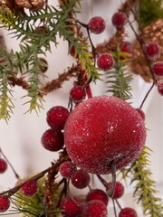 Dibor Red Candied Apple Garland - Image 3 of 4