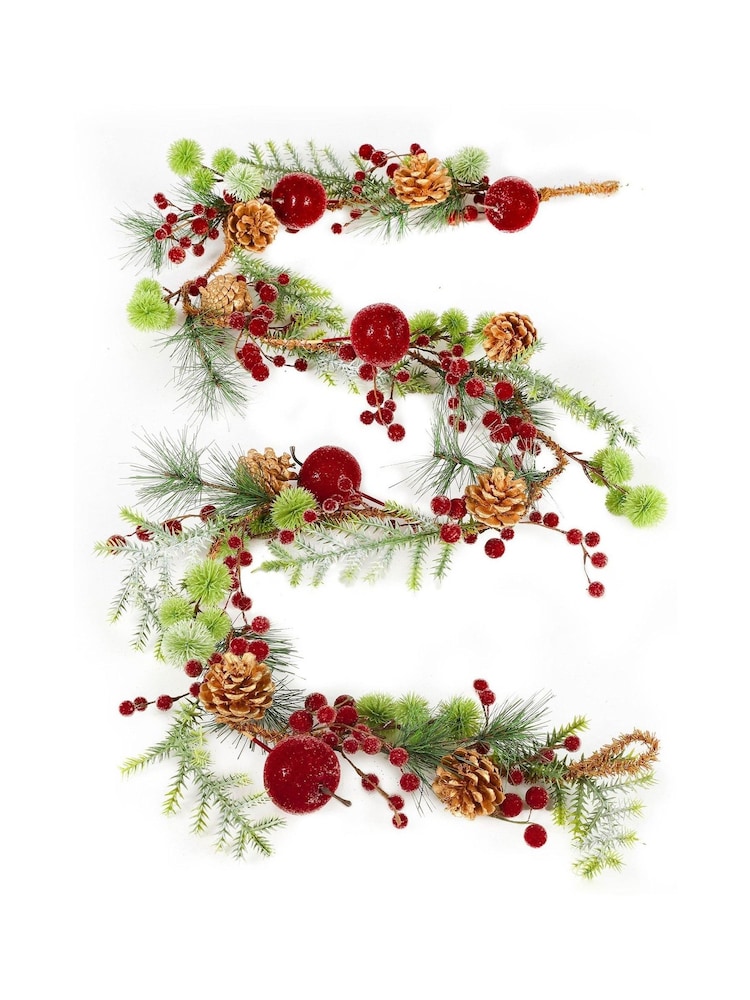 Dibor Red Candied Apple Garland - Image 4 of 4