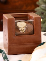 Dibor Tan Brown Tan Brown Single Watch Display Case - Image 1 of 5