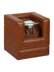 Dibor Tan Brown Tan Brown Single Watch Display Case - Image 2 of 5